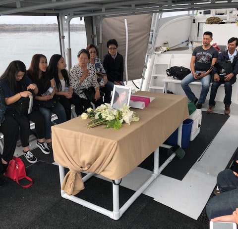 at sea burial ceremony