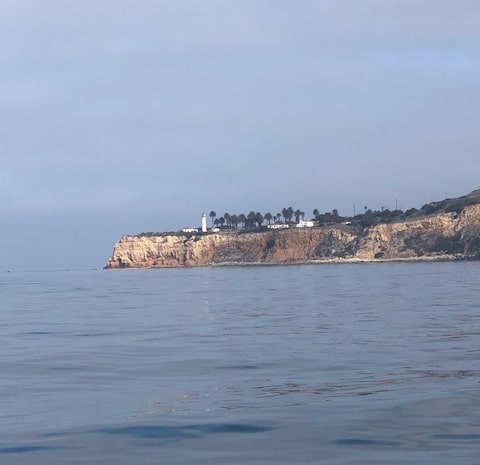 burial at sea on Point Vicente beach