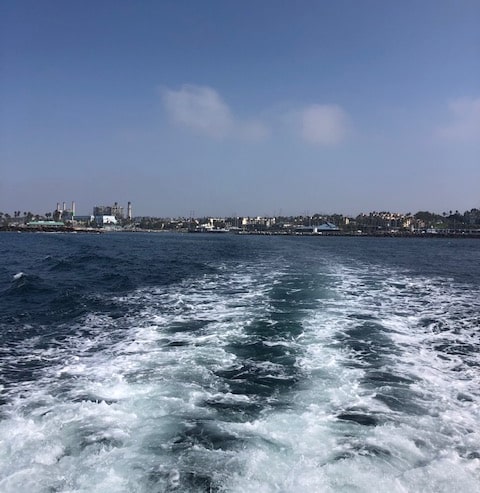 burial at sea on Redondo-Beach