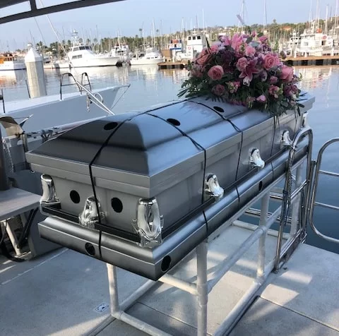 casket burial at sea
